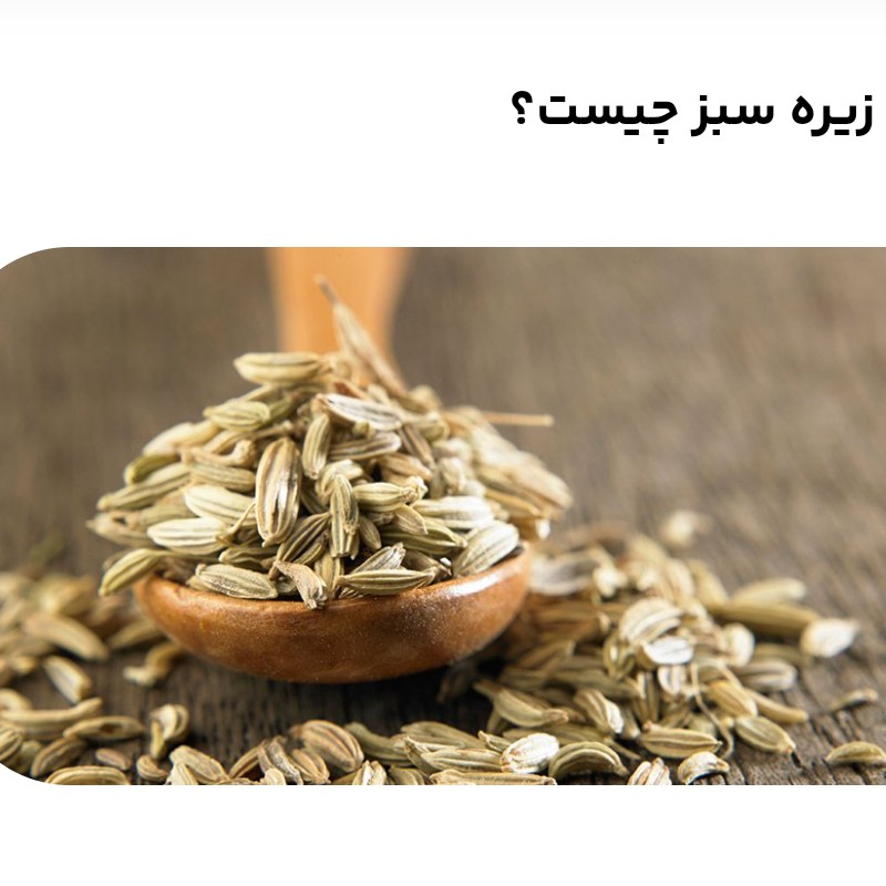 زیره سبز کاملا تمیز و عالی100گرم